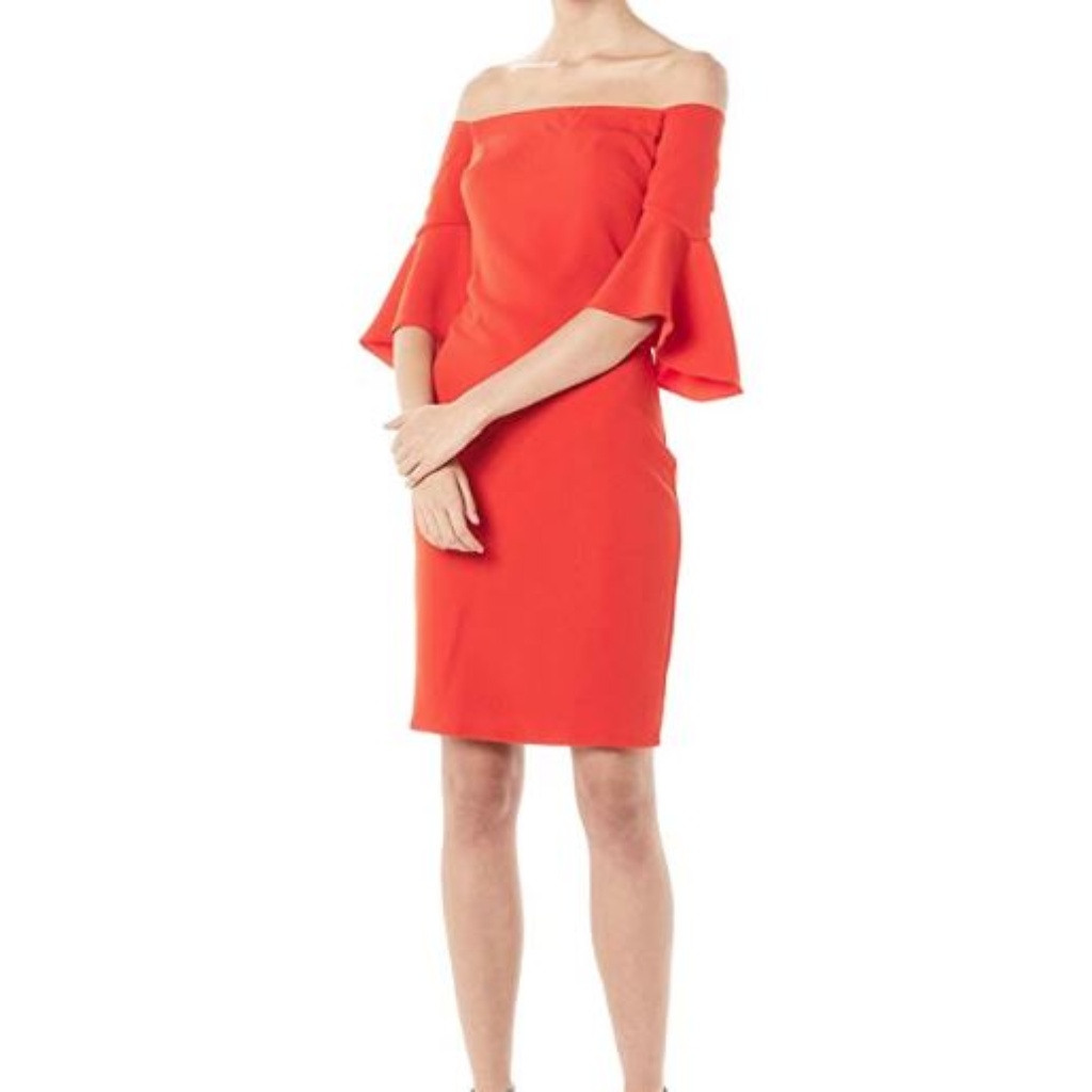 Laundry By Shelli Segal Red Cocktail Dress, Sz 0